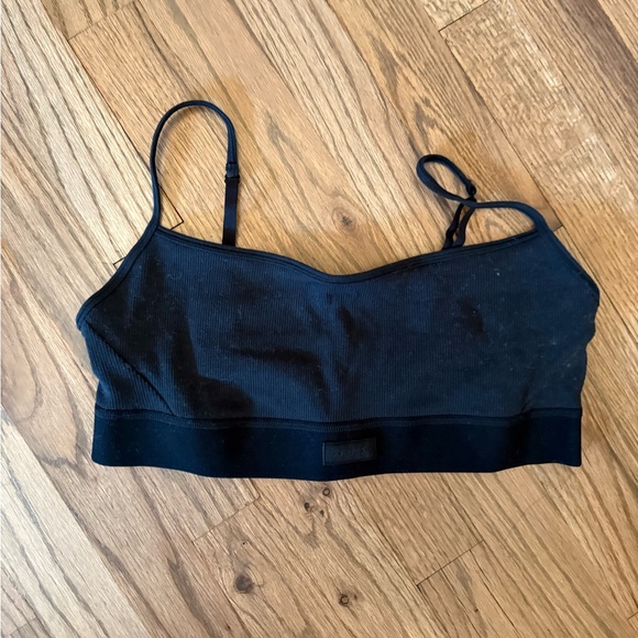 Cotton rib bralette - Picture 1 of 2